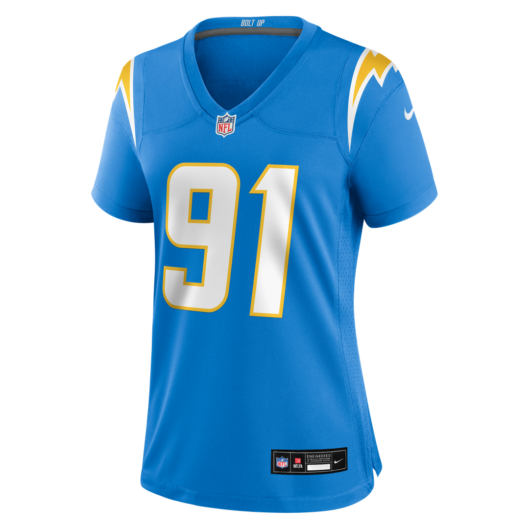 Nick Barrett Los Angeles Chargers Women's Team Jersey - Powder Blue