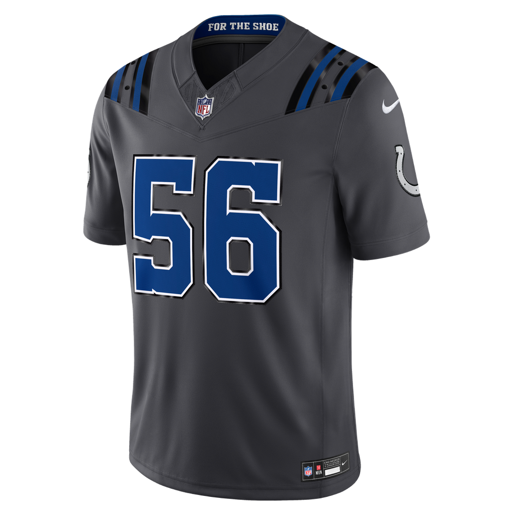 Quenton Nelson Indianapolis Colts 2026 Rivalries Collection Stitched Jersey - Anthracite