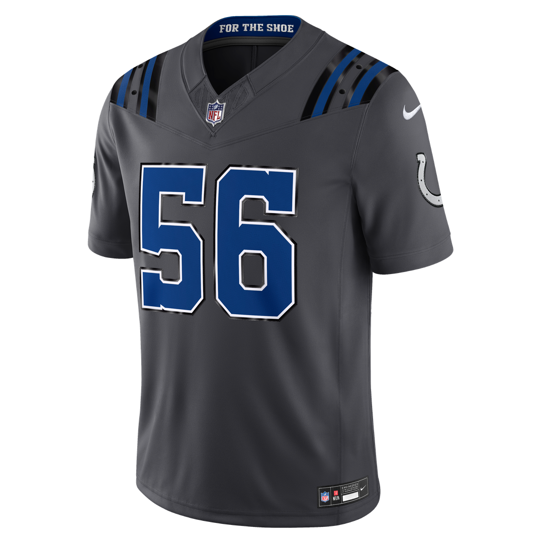 Quenton Nelson Indianapolis Colts 2026 Rivalries Collection Stitched Jersey - Anthracite