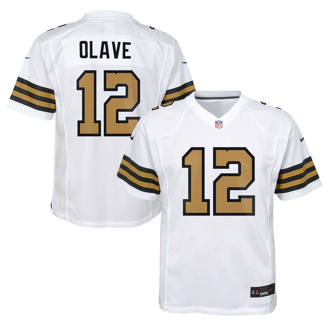 Chris Olave New Orleans Saints Youth Jersey - White