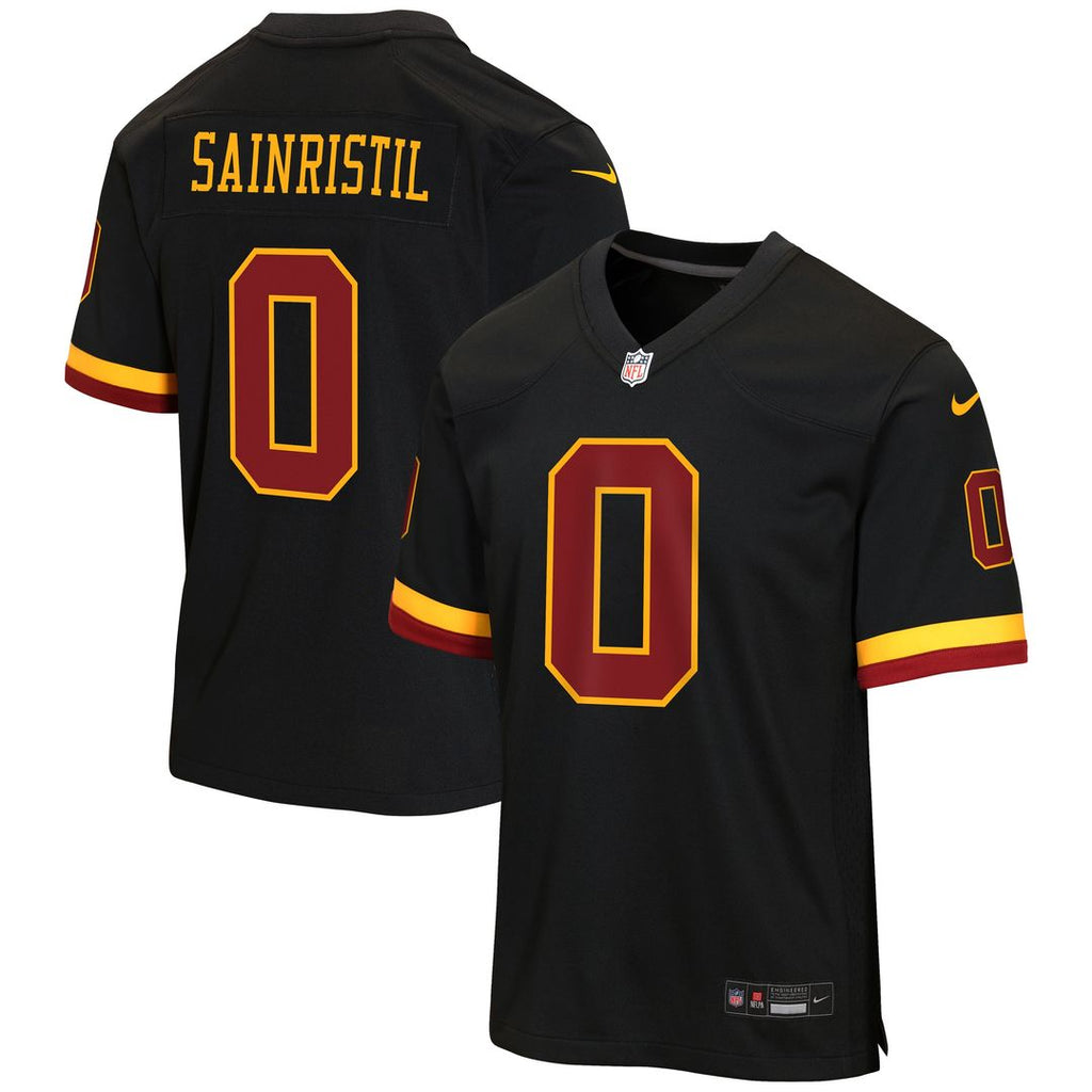 Mike Sainristil Washington Commanders Youth Hail Raiser Alternate Jersey - Black