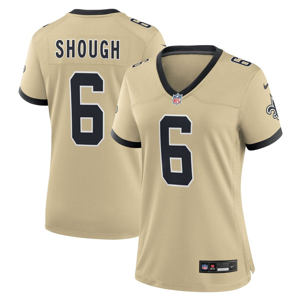 Tyler Shough New Orleans Saints Women's Jersey - Black