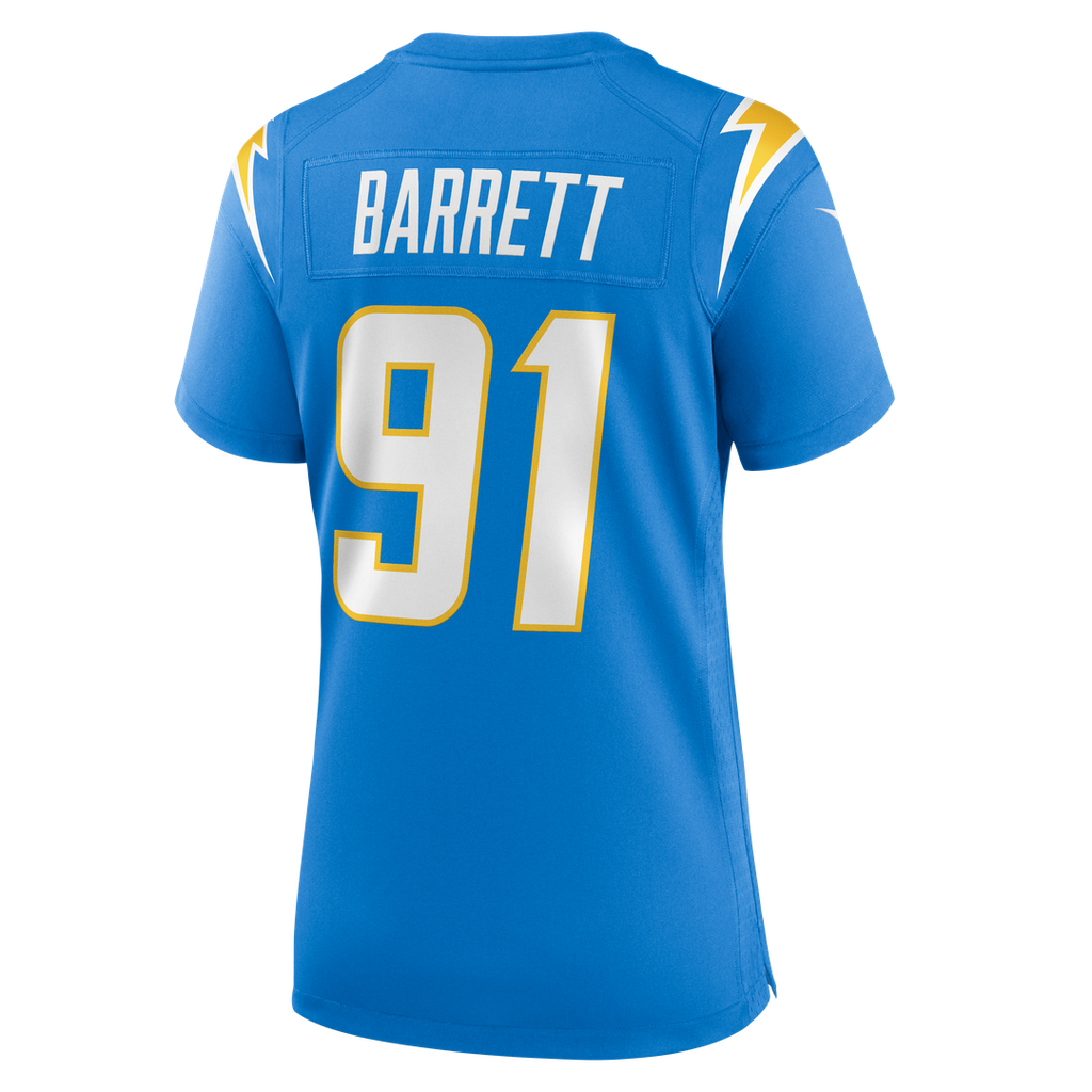 Nick Barrett Los Angeles Chargers Women's Team Jersey - Powder Blue