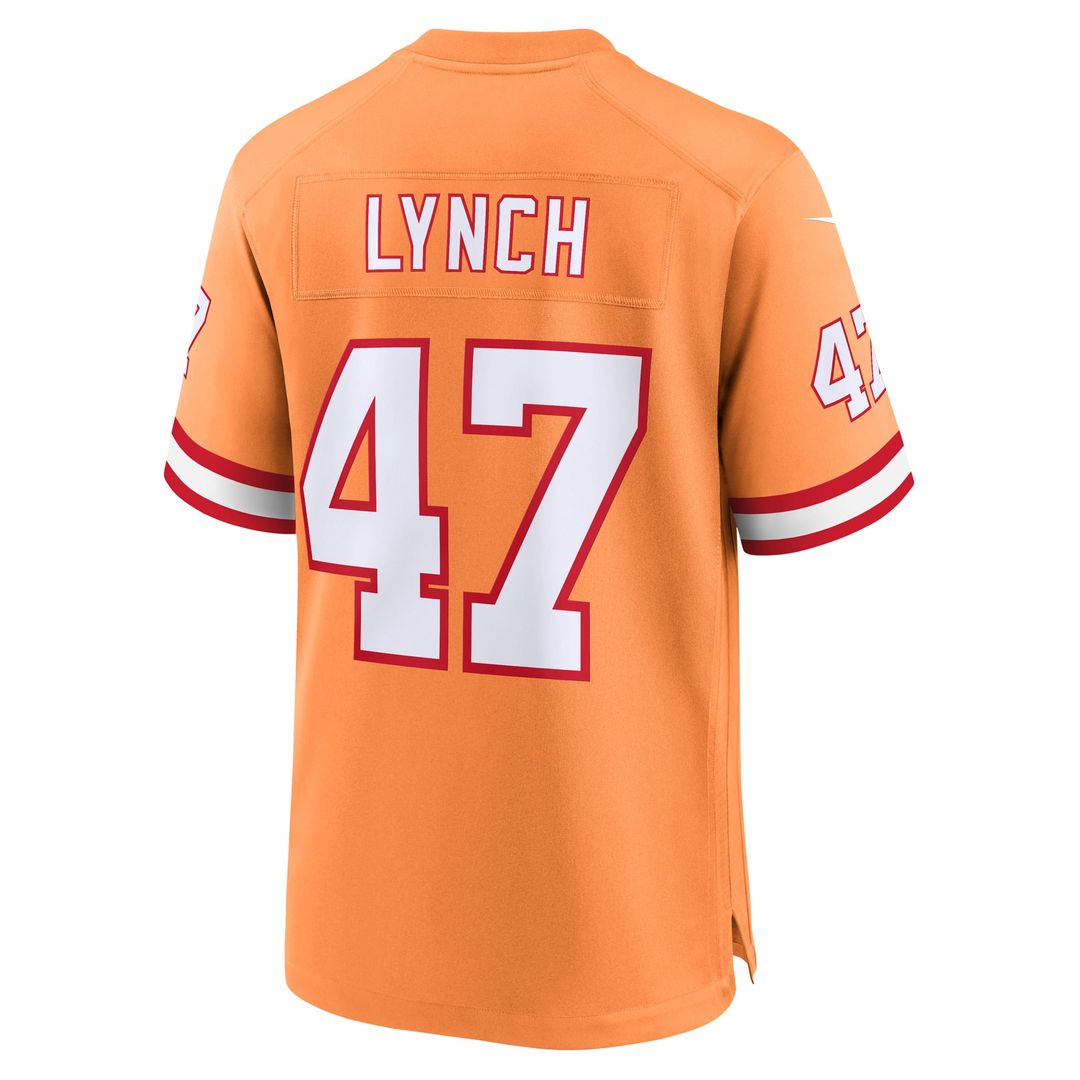 John Lynch Tampa Bay Buccaneers Throwback Jersey - Orange