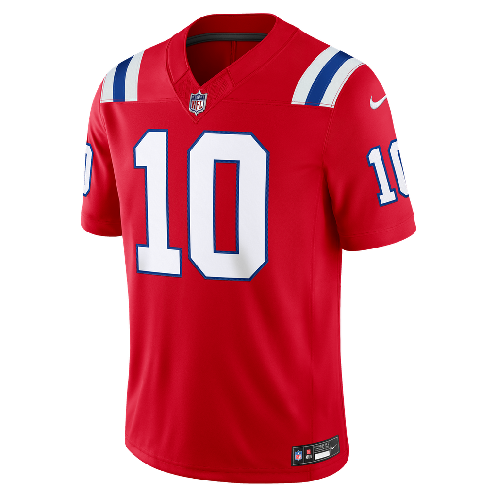 Drake Maye New England Patriots Stitched Jersey - White