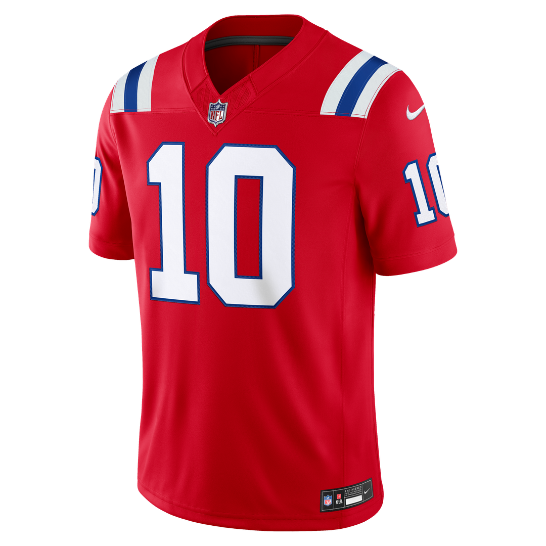 Drake Maye New England Patriots Stitched Jersey - White