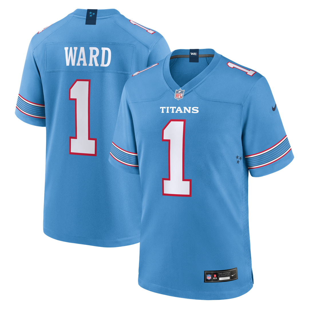 Cameron Ward Tennessee Titans Jersey - Light Blue