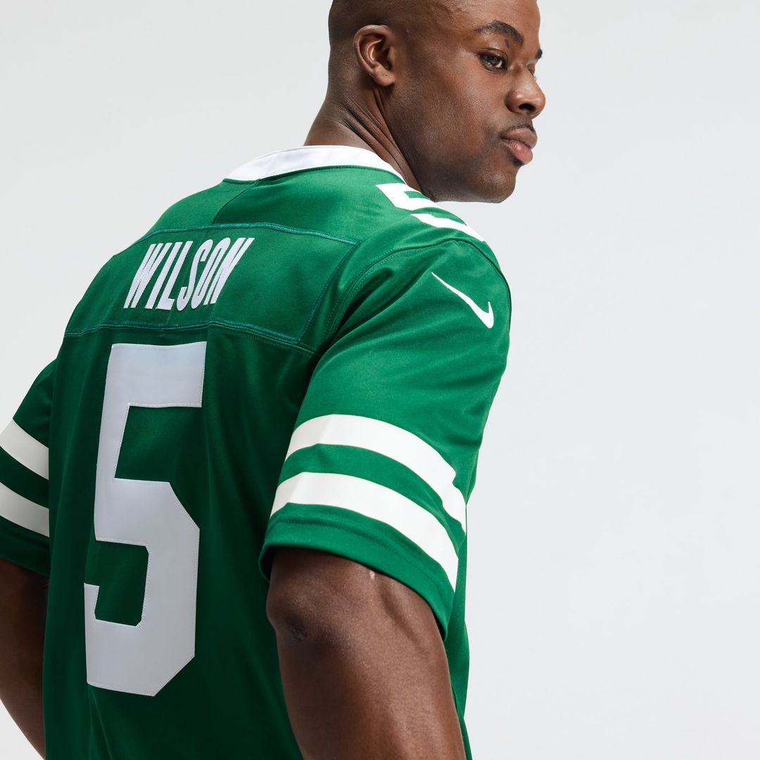 Garrett Wilson New York Jets Team Stitched Jersey - Legacy Green