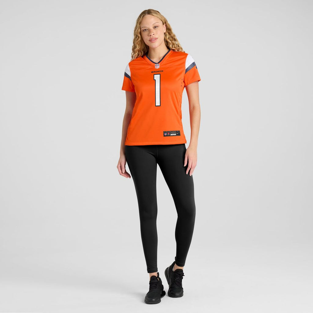Denver Broncos Women's #1 Mom Jersey - Orange
