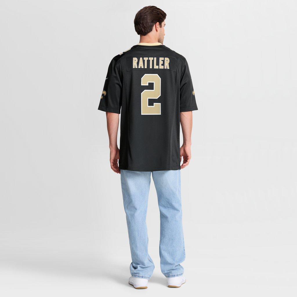 Spencer Rattler New Orleans Saints Team Jersey - Black