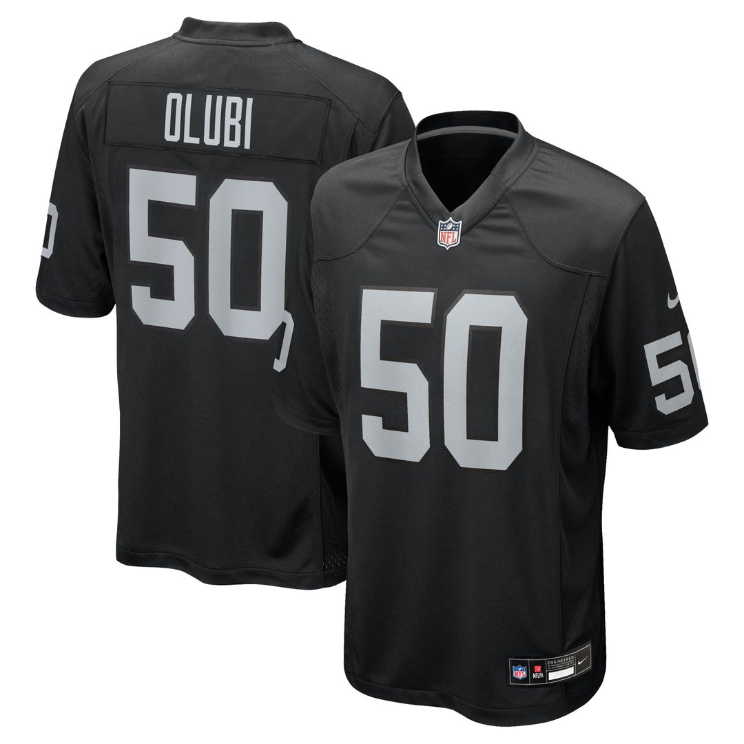 Segun Olubi Las Vegas Raiders Team Jersey - Black