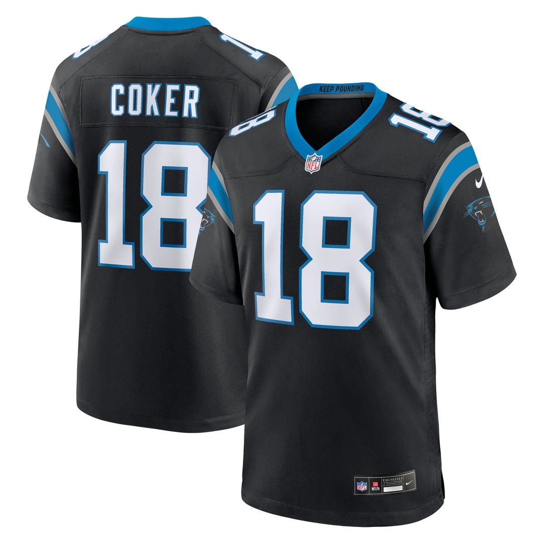 Jalen Coker Carolina Panthers Team Jersey - Black