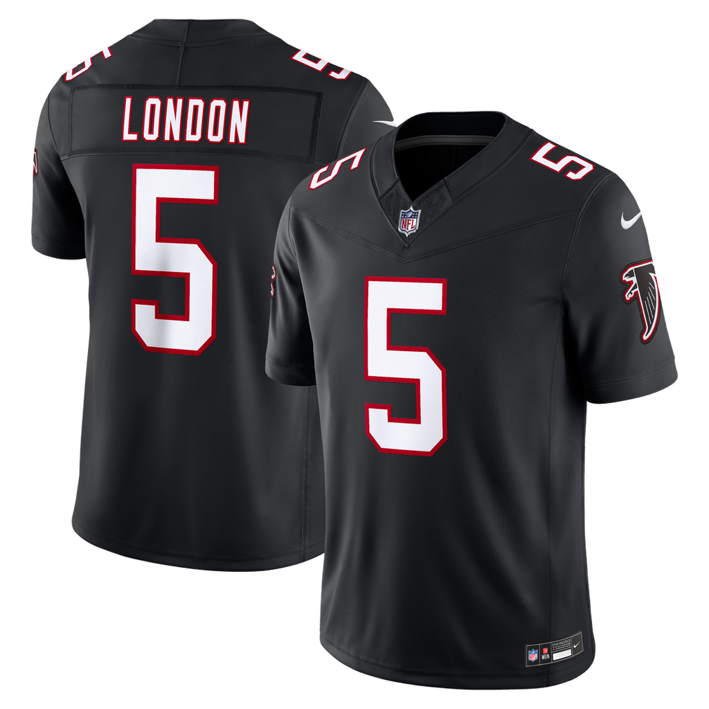 Drake London Atlanta Falcons Alternate Throwback Stitched Jersey - Black