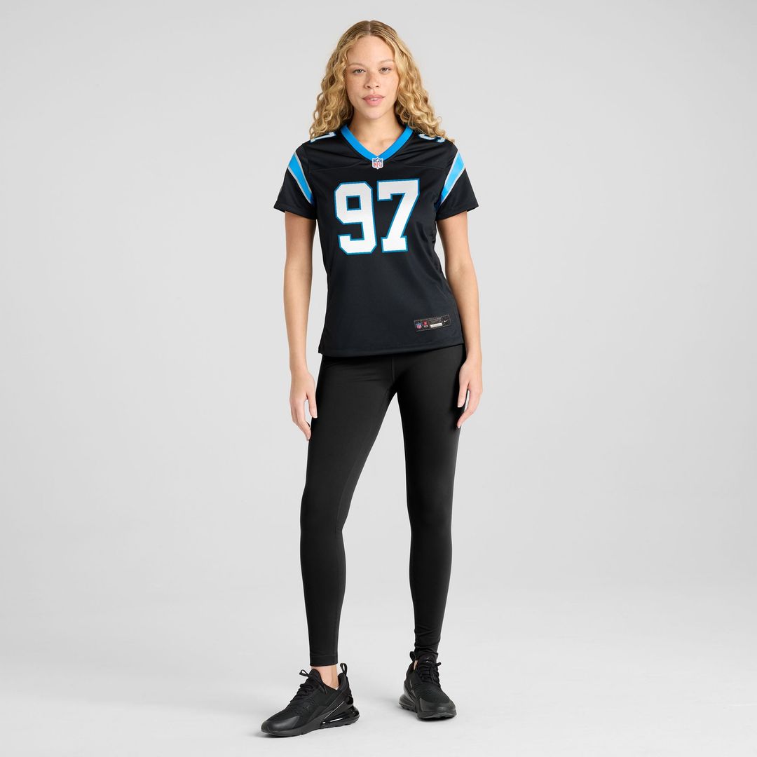 Bobby Brown III Carolina Panthers Women's Team Jersey - Black