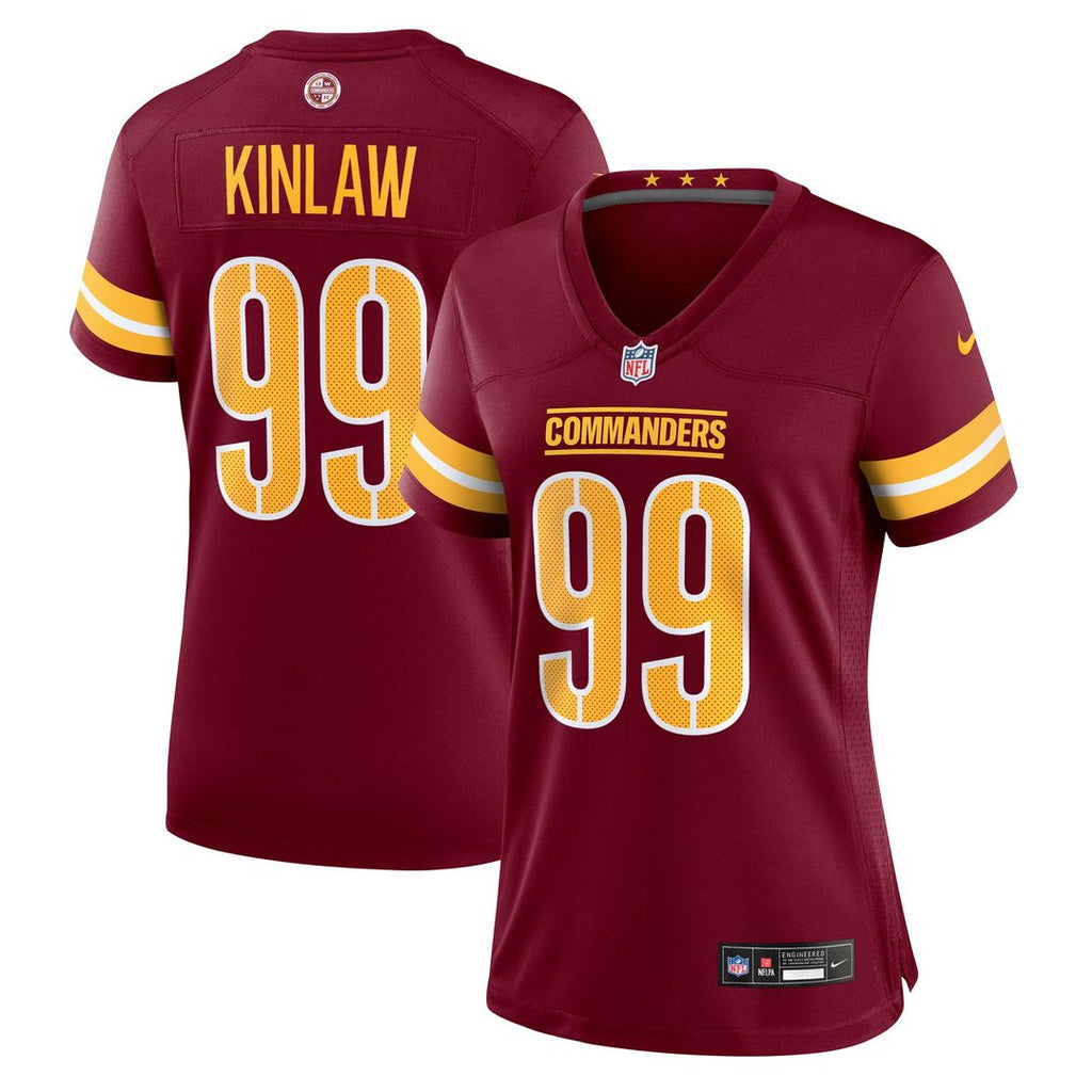 Javon Kinlaw Washington Commanders Women's Team Jersey - Burgundy