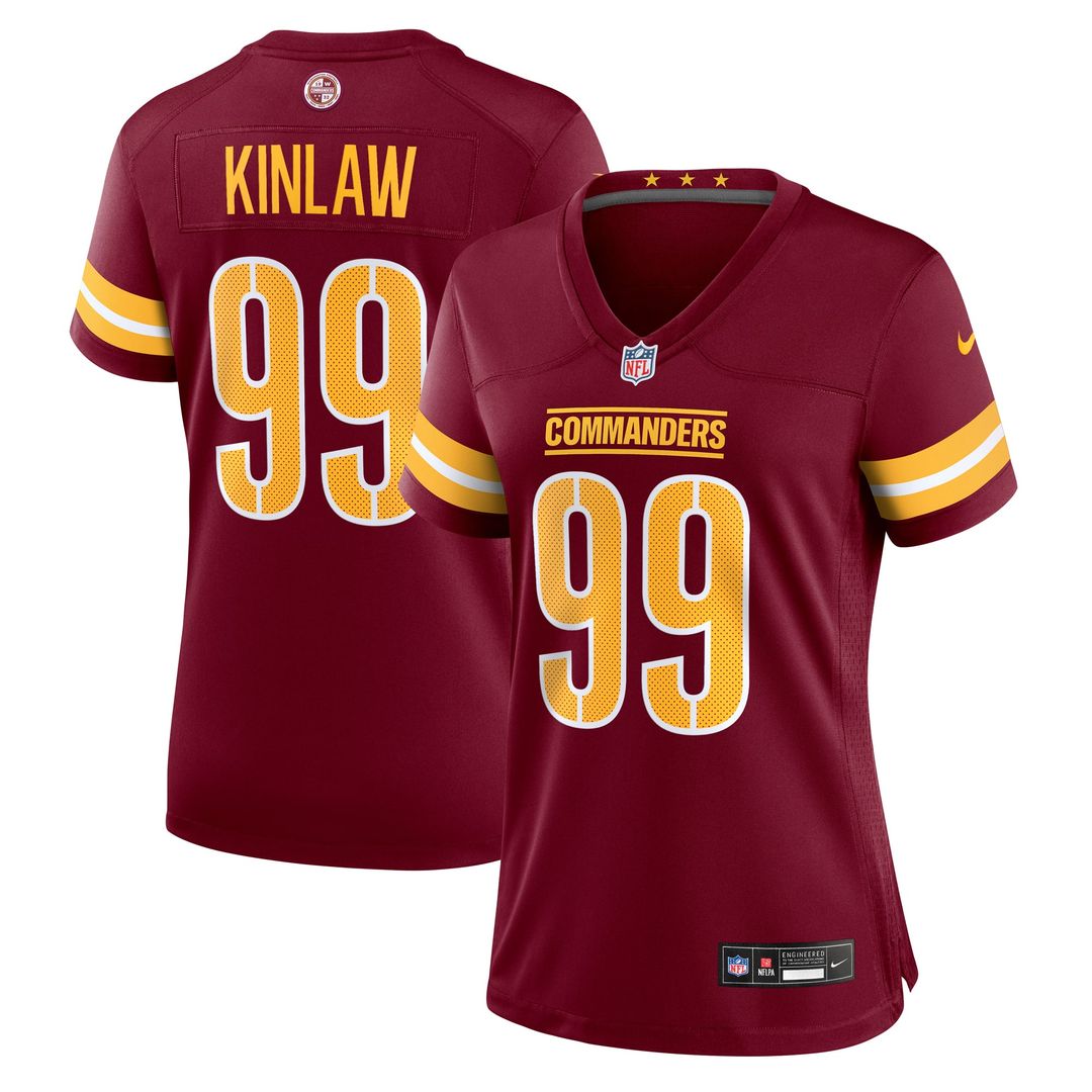 Javon Kinlaw Washington Commanders Women's Team Jersey - Burgundy