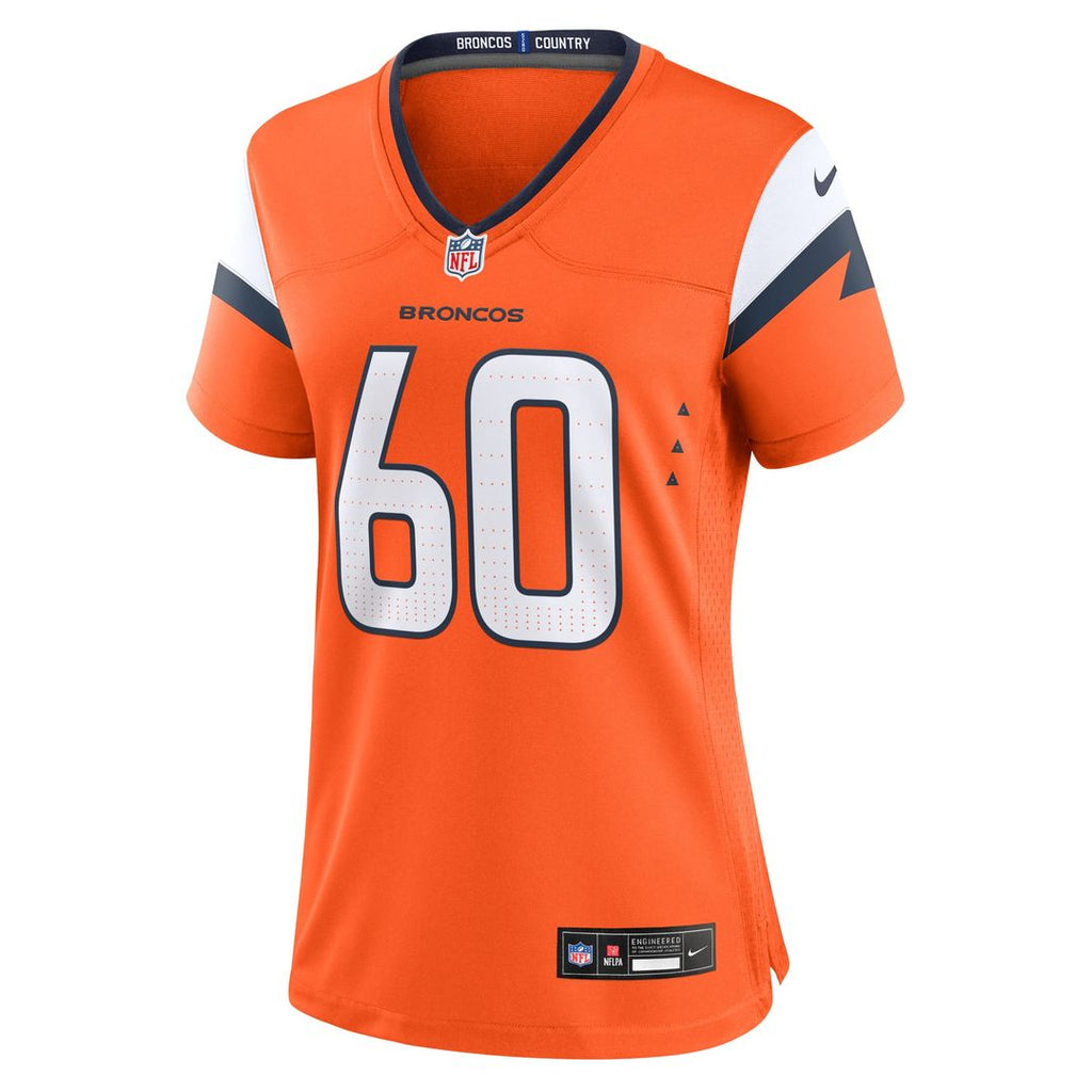 Luke Wattenberg Denver Broncos Women's Team Jersey - Orange