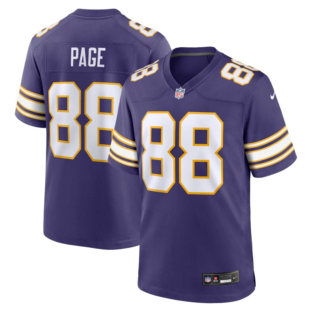 Alan Page Minnesota Vikings Retired Player Alternate Jersey - Purple