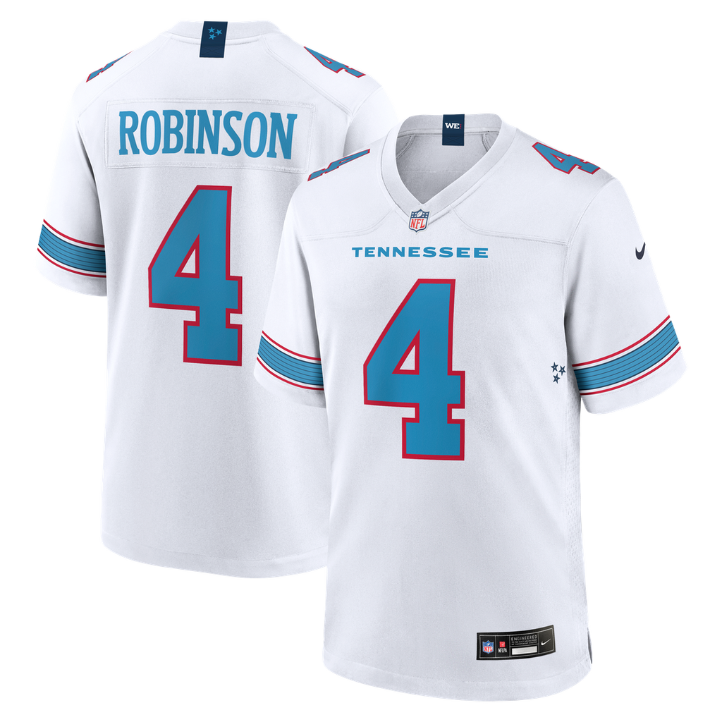 Wan'Dale Robinson Tennessee Titans Jersey - White