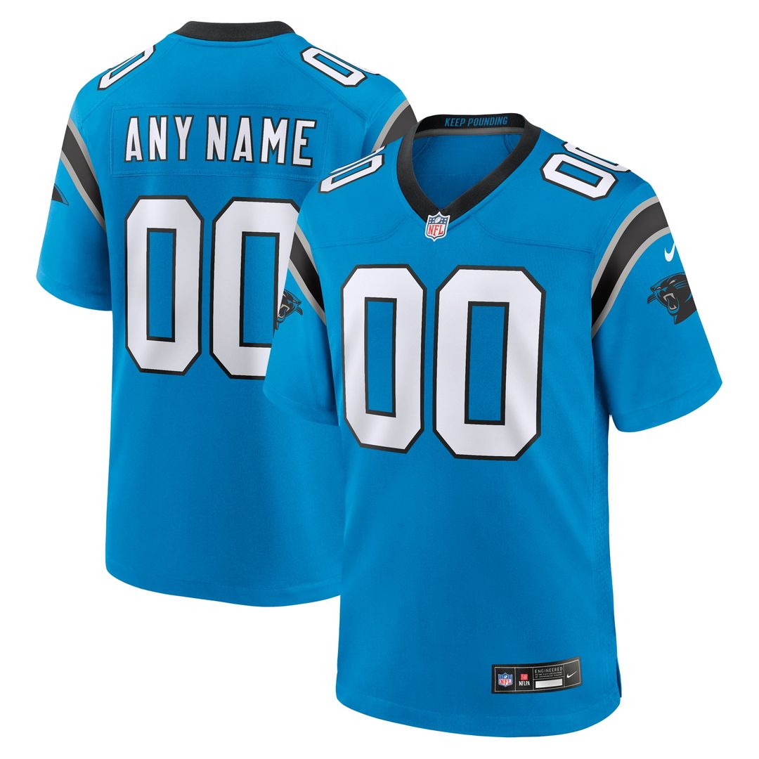Carolina Panthers Alternate Custom Jersey - Blue