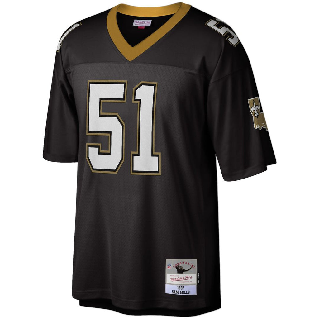 Sam Mills New Orleans Saints Legacy Jersey - Black