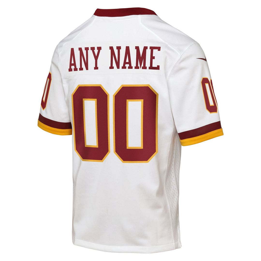Washington Commanders Youth Game Championship Era Custom Jersey - White