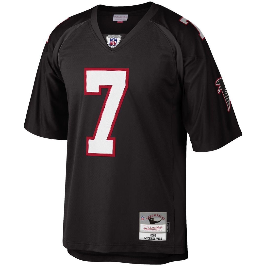 Michael Vick Atlanta Falcons Big & Tall 2002 Retired Player Jersey - Black
