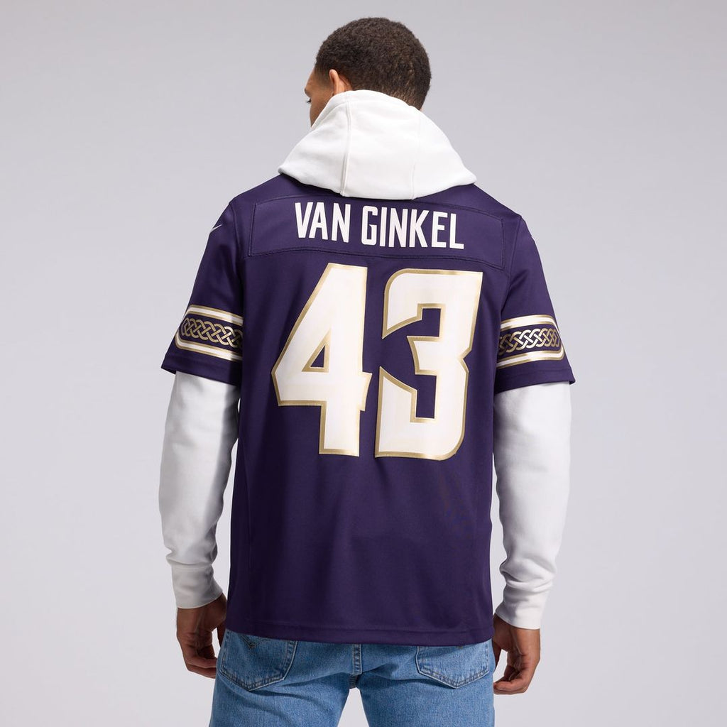 Andrew Van Ginkel Minnesota Vikings 2026 Rivalries Collection Stitched Jersey - Purple