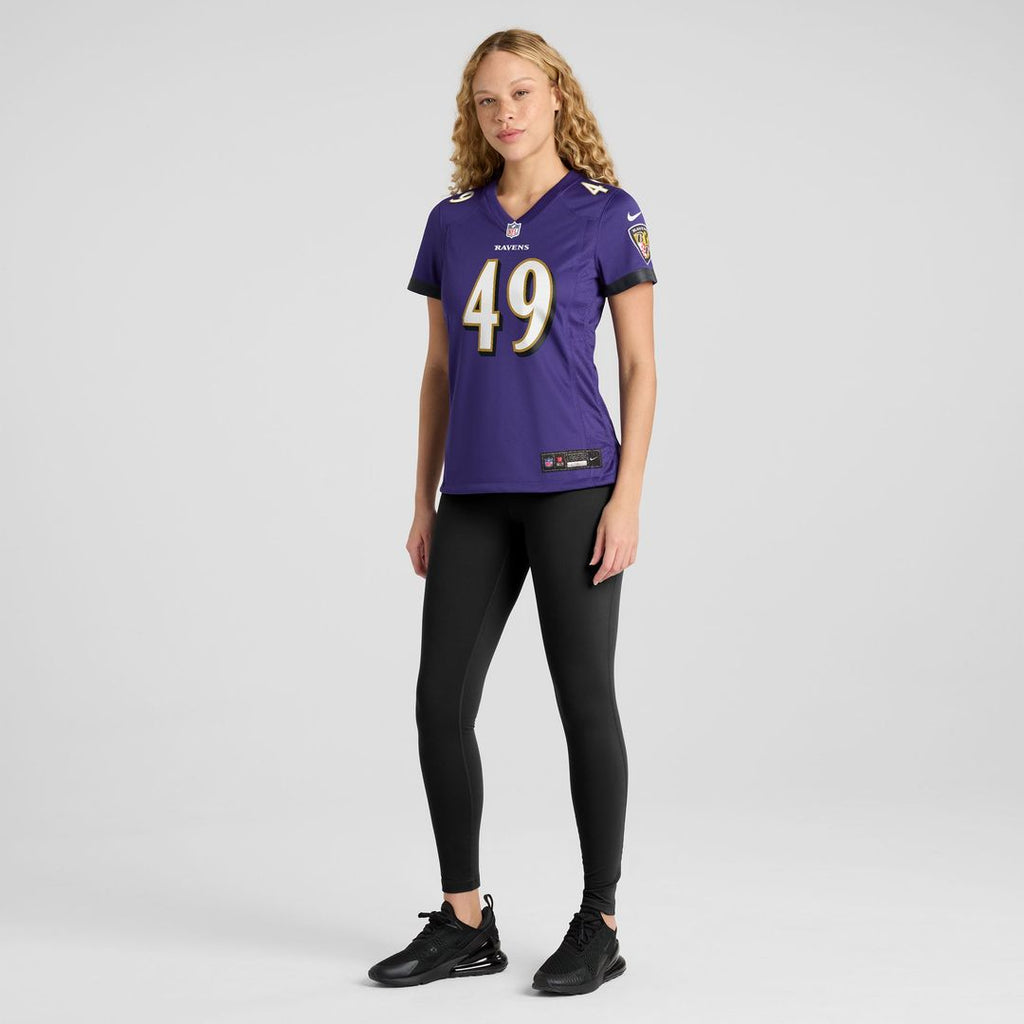 Jay Higgins IV Baltimore Ravens Women's Team Jersey - Purple