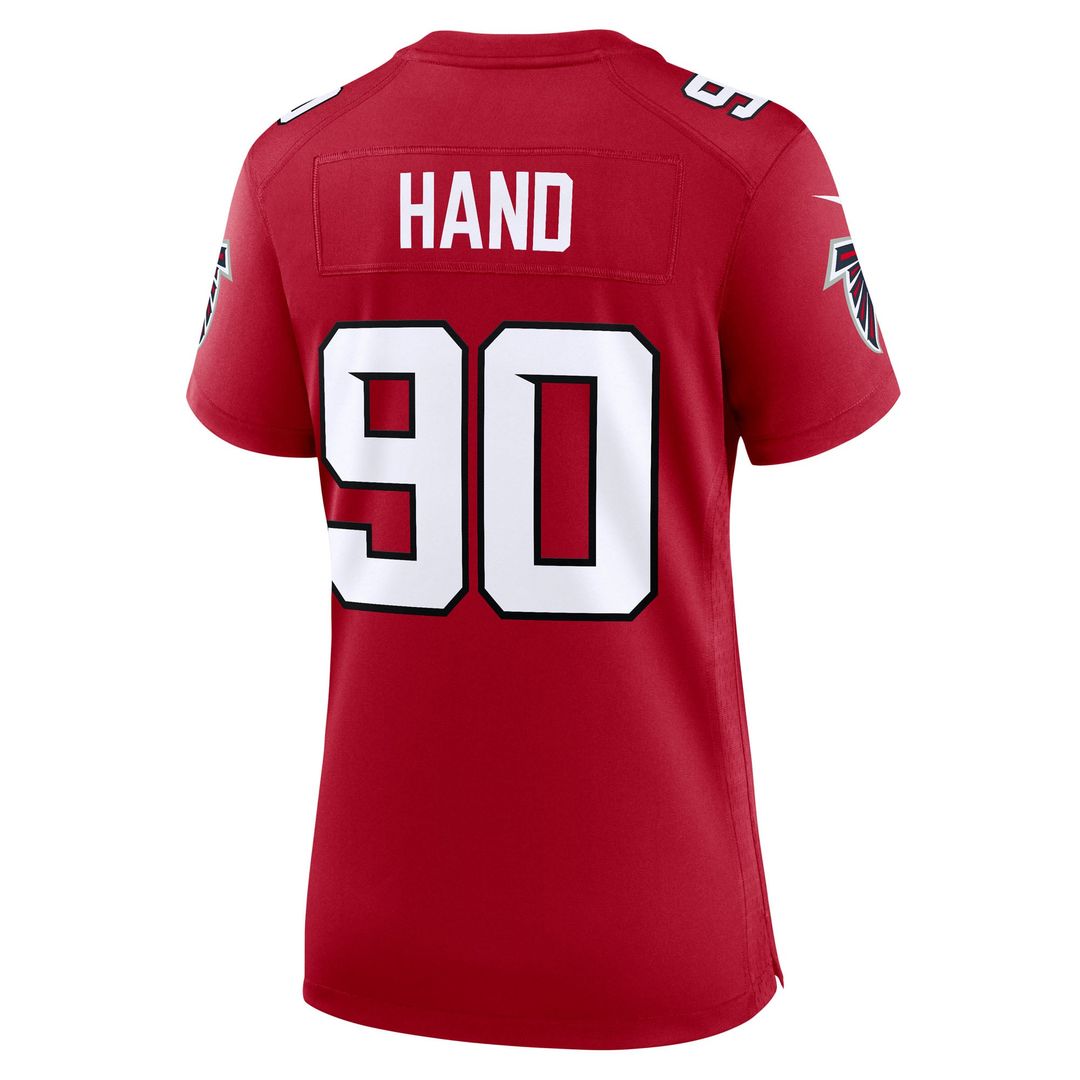 Da'Shawn Hand Atlanta Falcons Women's Team Jersey - Red