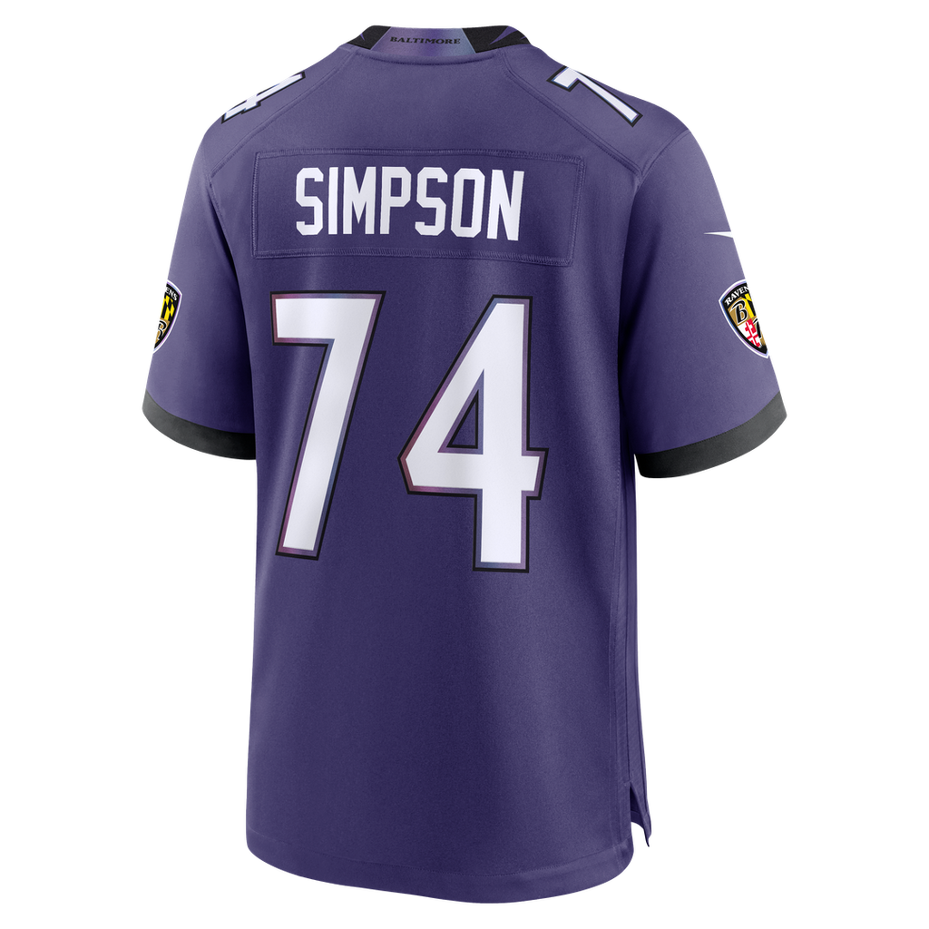 John Simpson Baltimore Ravens Team Jersey - Purple