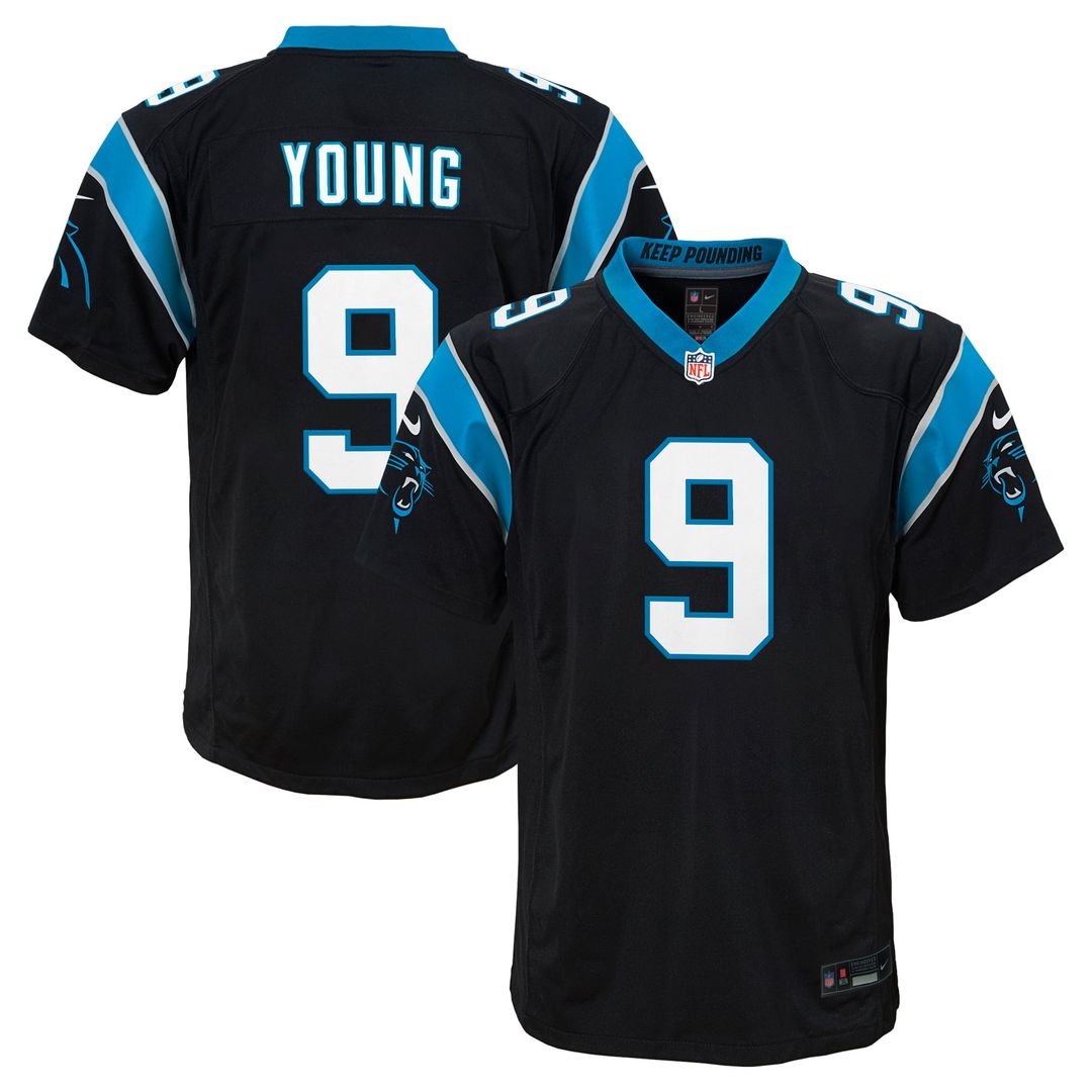 Bryce Young Carolina Panthers Youth Jersey - Black