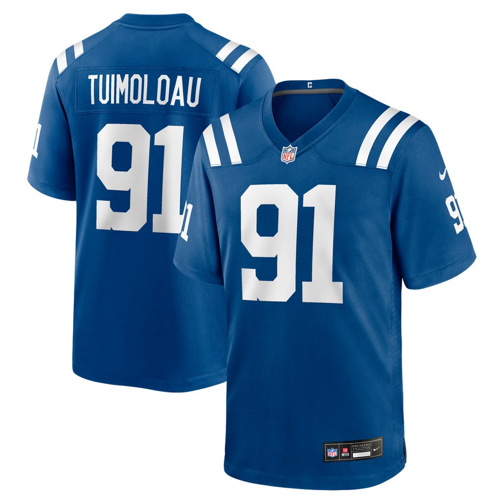 JT Tuimoloau Indianapolis Colts Team Jersey - Royal
