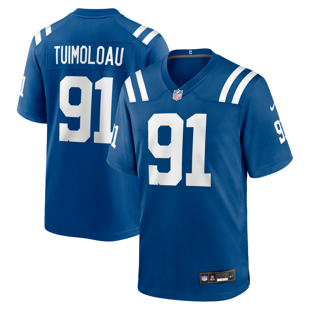JT Tuimoloau Indianapolis Colts Team Jersey - Royal