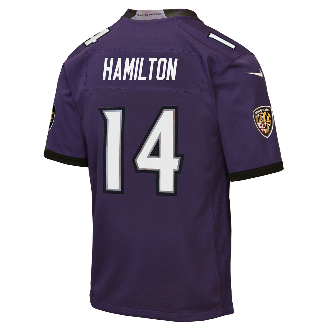 Kyle Hamilton Baltimore Ravens Youth Team Jersey - Purple