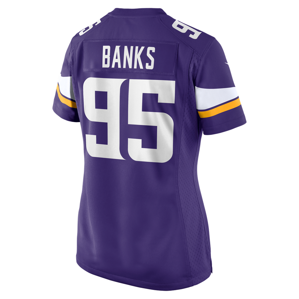 Caleb Banks Minnesota Vikings Women's Team Jersey - Purple