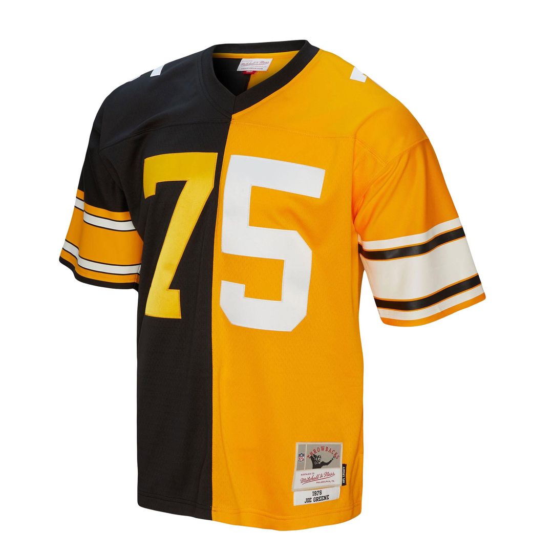 Joe Greene Pittsburgh Steelers 1976 Split Legacy Jersey - Black/Gold