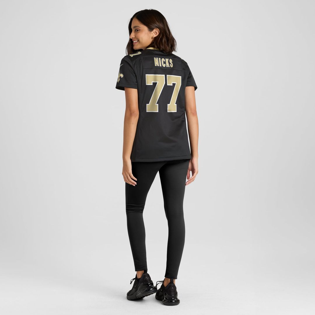 Carl Nicks New Orleans Saints Women's Game Retired Player Jersey - Black