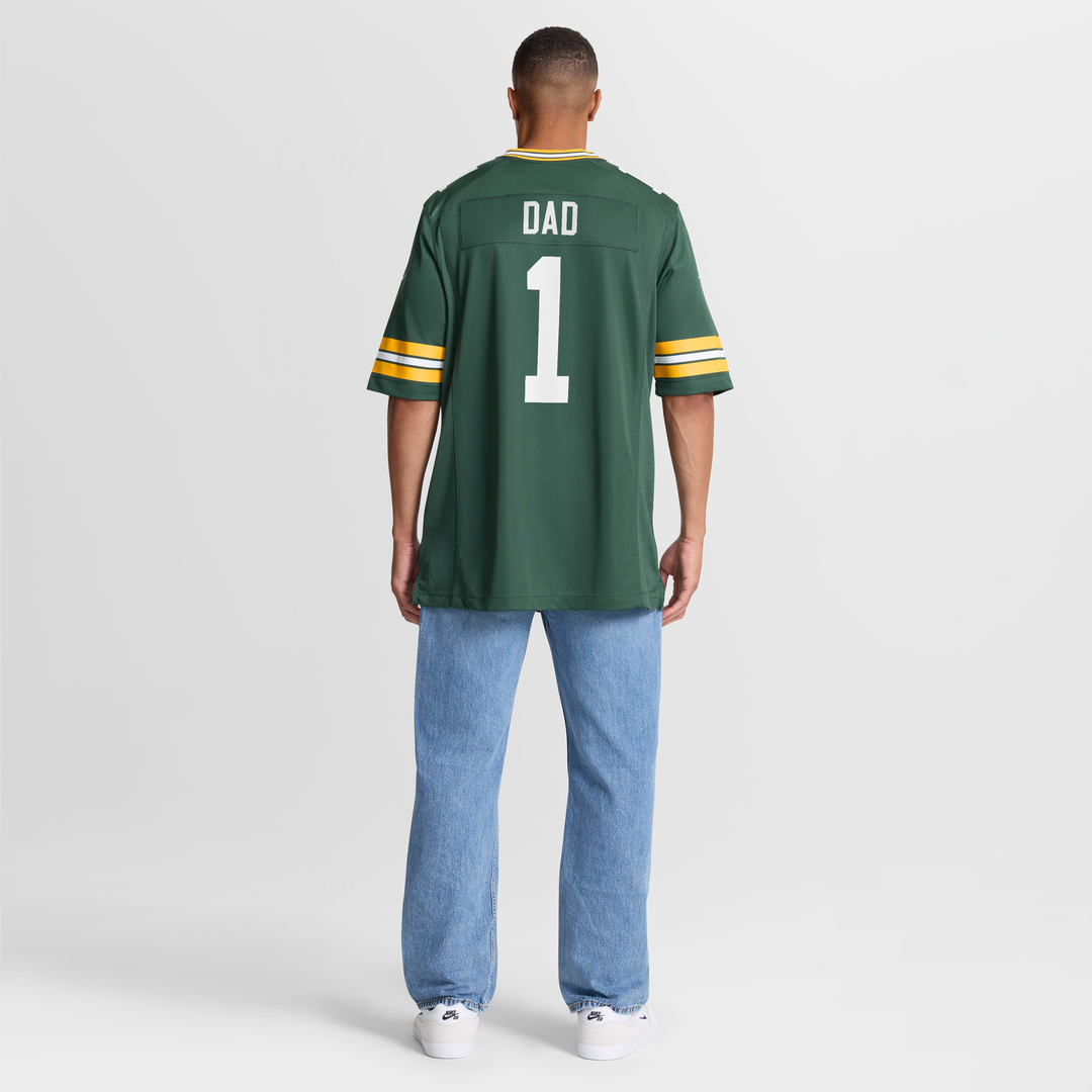 Number 1 Dad Green Bay Packers Jersey - Green