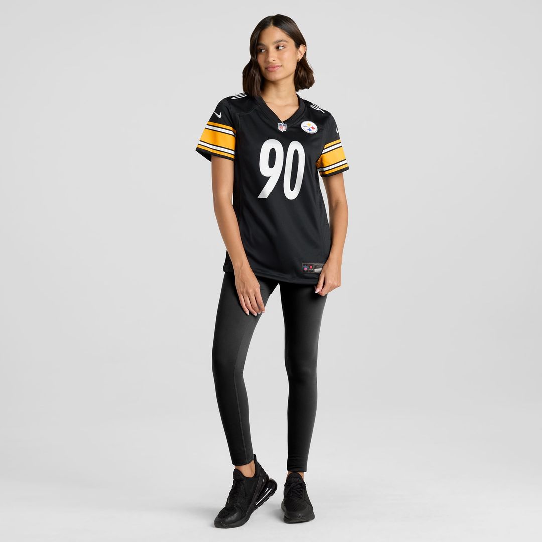 T.J. Watt Pittsburgh Steelers Women's Team Jersey - Black