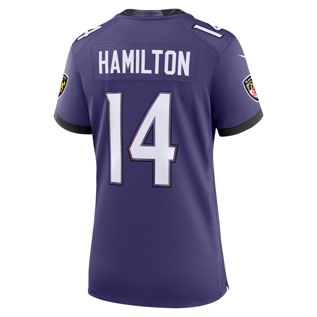 Kyle Hamilton Baltimore Ravens Women's Team Jersey - Purple