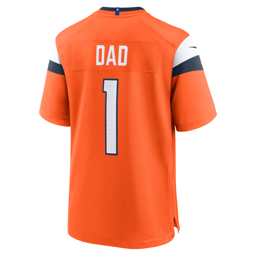Denver Broncos #1 Dad Jersey - Orange