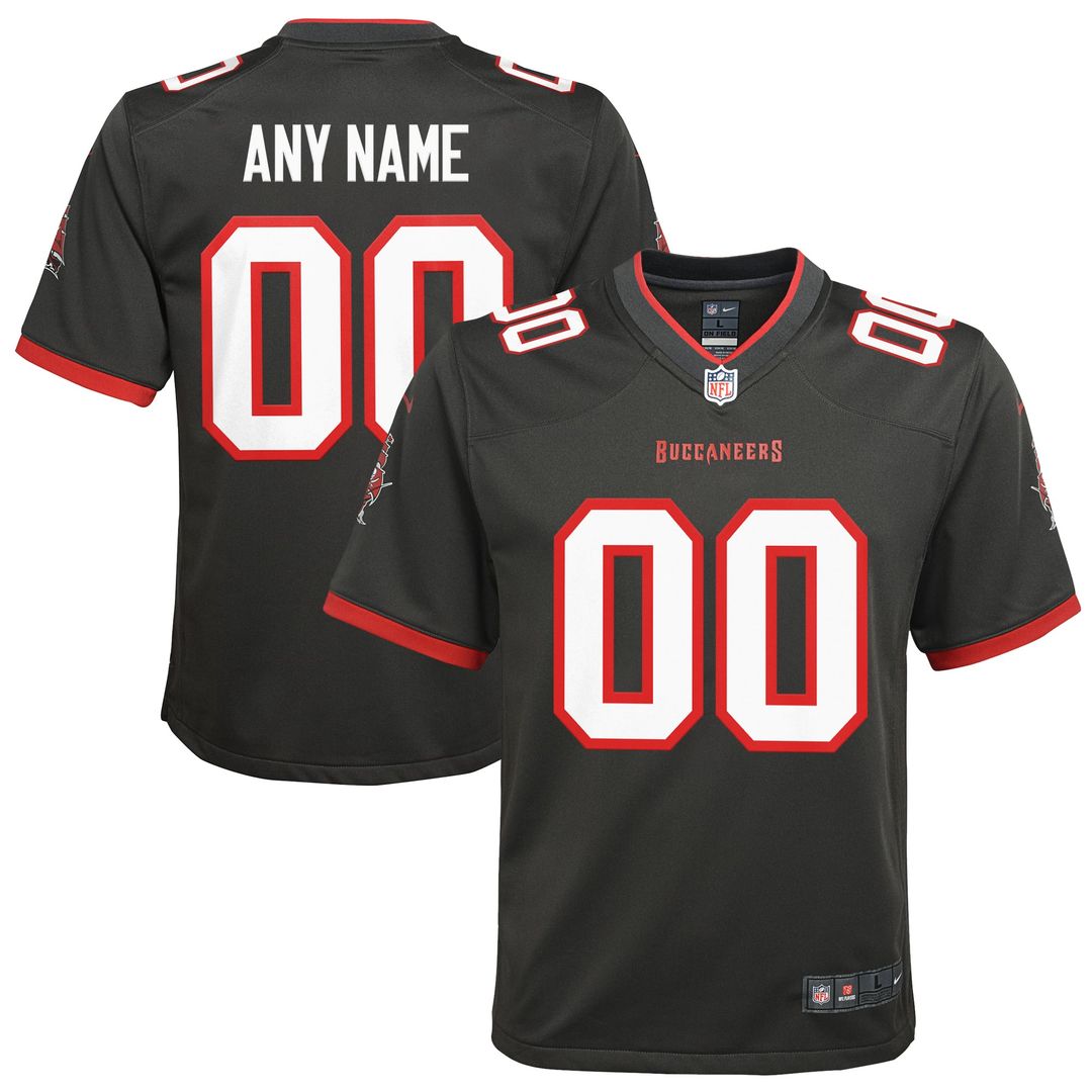 Tampa Bay Buccaneers Youth Alternate Custom Jersey - Pewter