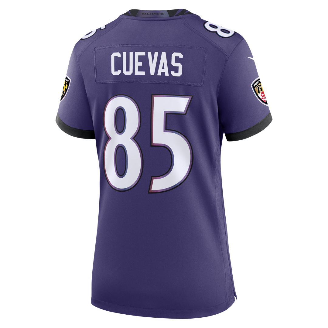 Josh Cuevas Baltimore Ravens Women's Team Jersey - Purple