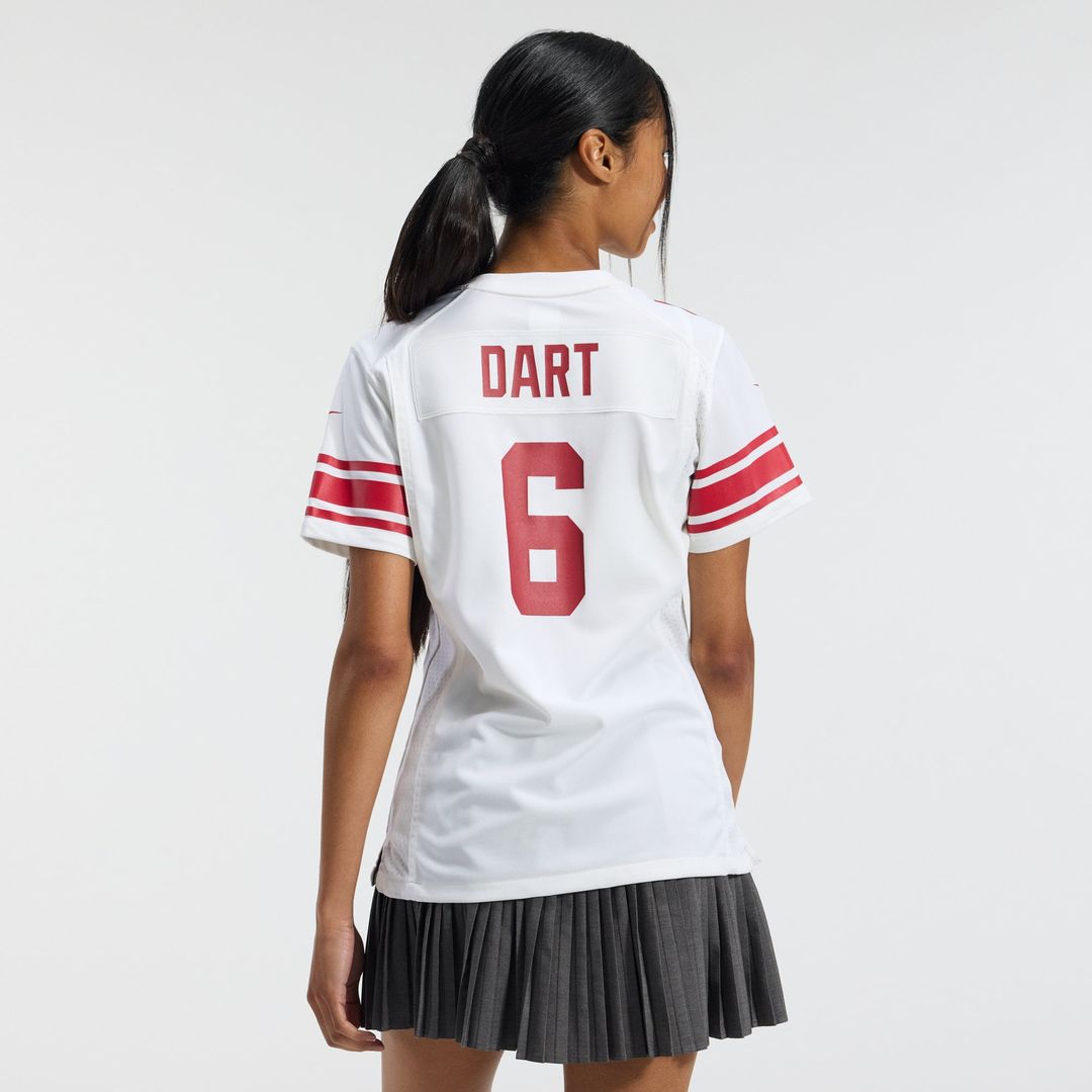 Jaxson Dart New York Giants Women's Jersey - White