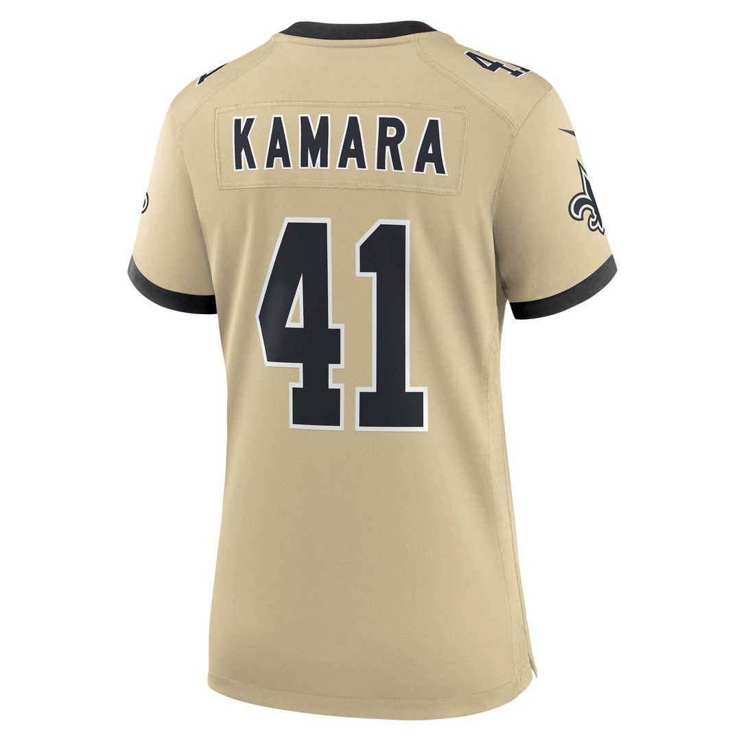Alvin Kamara New Orleans Saints Women's Gameday Golds Alternate Jersey - Gold