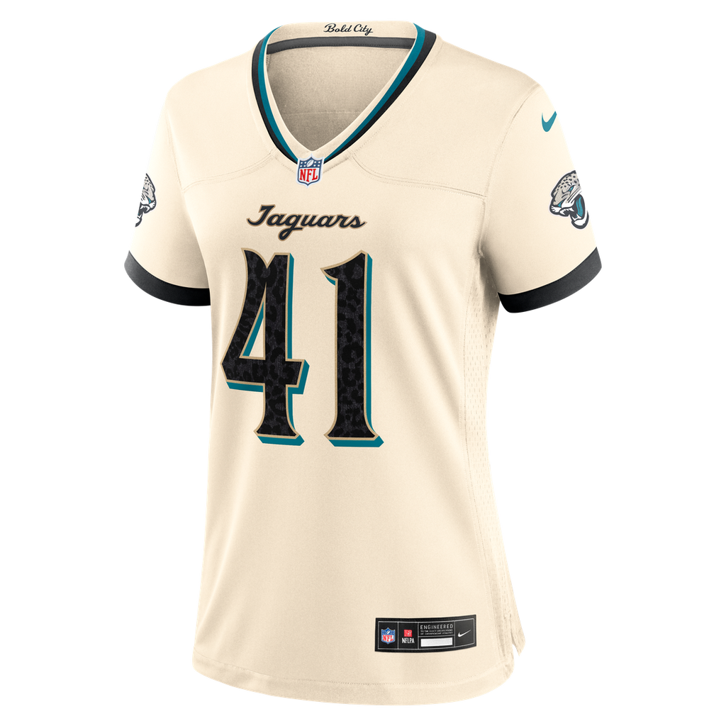 Josh Hines-Allen Jacksonville Jaguars Women's 2026 Rivalries Collection Jersey - Natural