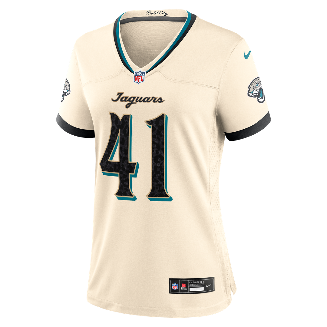 Josh Hines-Allen Jacksonville Jaguars Women's 2026 Rivalries Collection Jersey - Natural
