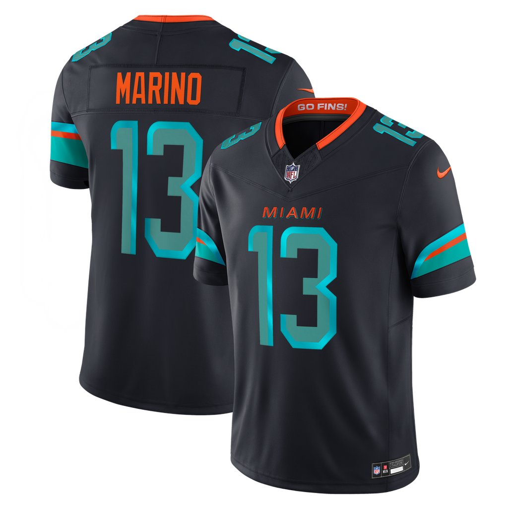 Dan Marino Miami Dolphins Rivalries Collection Stitched Jersey - Navy