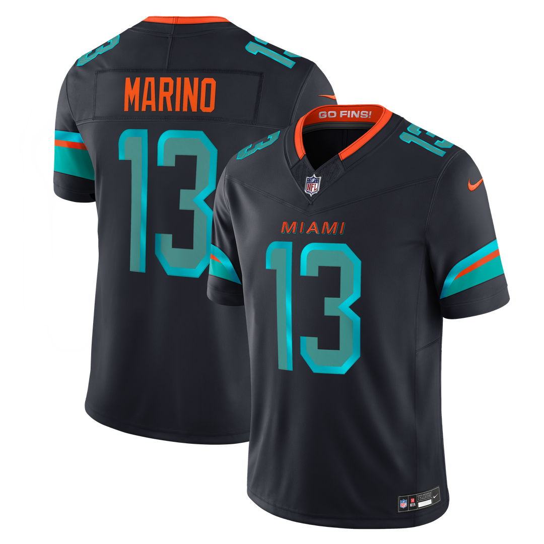 Dan Marino Miami Dolphins Rivalries Collection Stitched Jersey - Navy